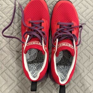 Women’s 9 Astral Red and Purple Tennis Shoes
